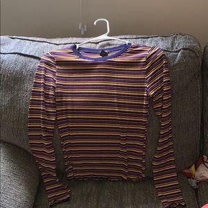 Striped, long sleeve shirt